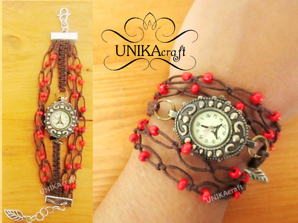 Jam tangan, jam etnik, ethnic watch, jam gelang, bracelet watch, handmade, vintage, unikacraft